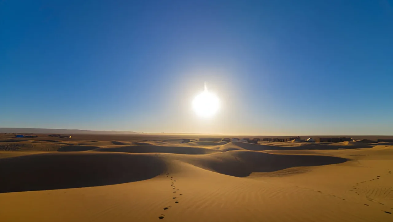 sunset desert